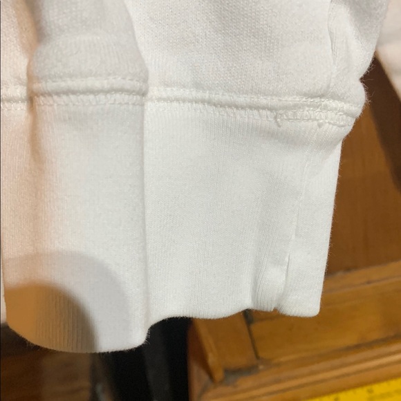 White V-Neck Sweatshirt - Picture 5 of 8